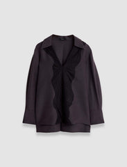 Madrid Evening Silk Blend Lace Blouse - 44 - Image 37