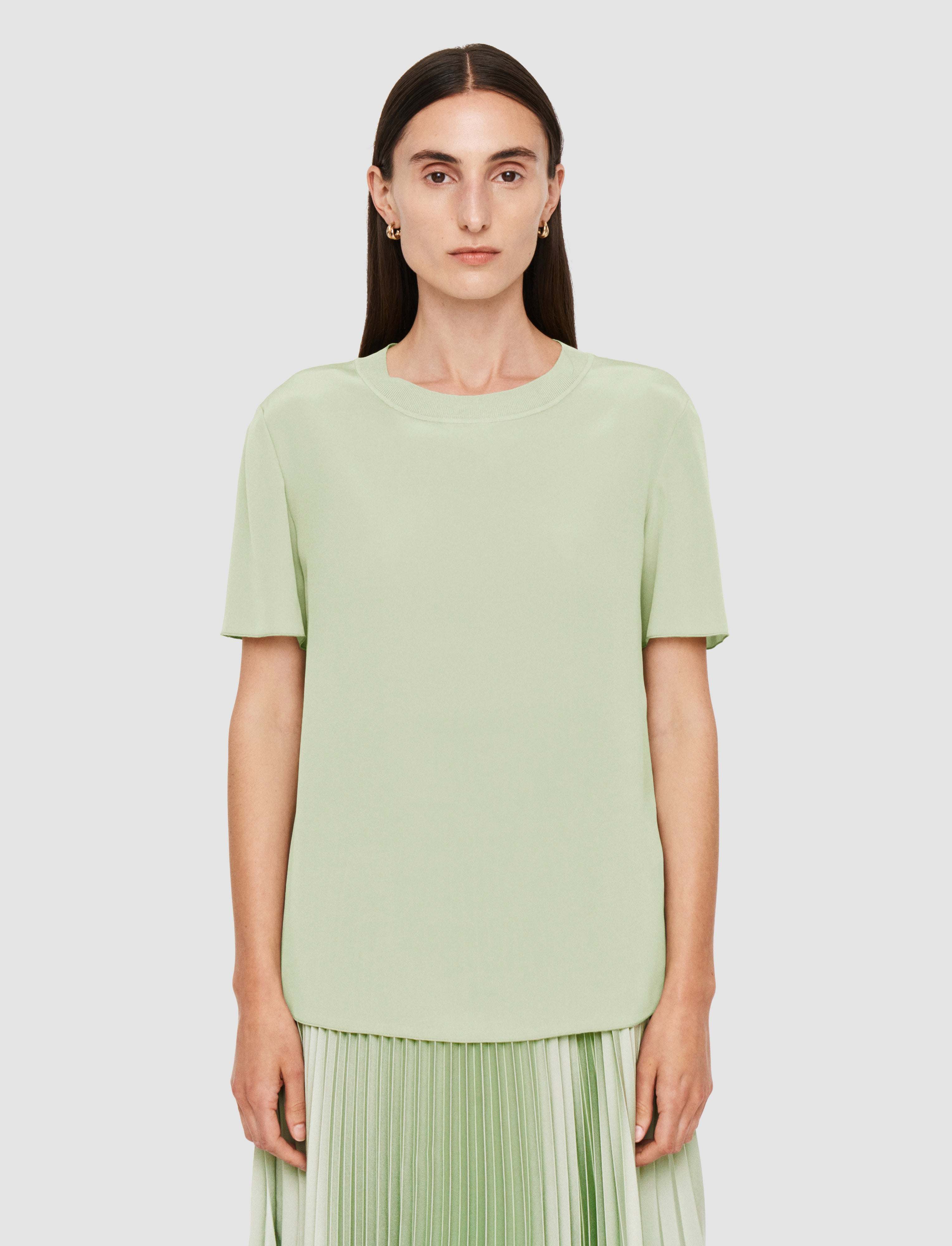 Rubin Crepe de Soie Silk Blouse - 44 - Image 45
