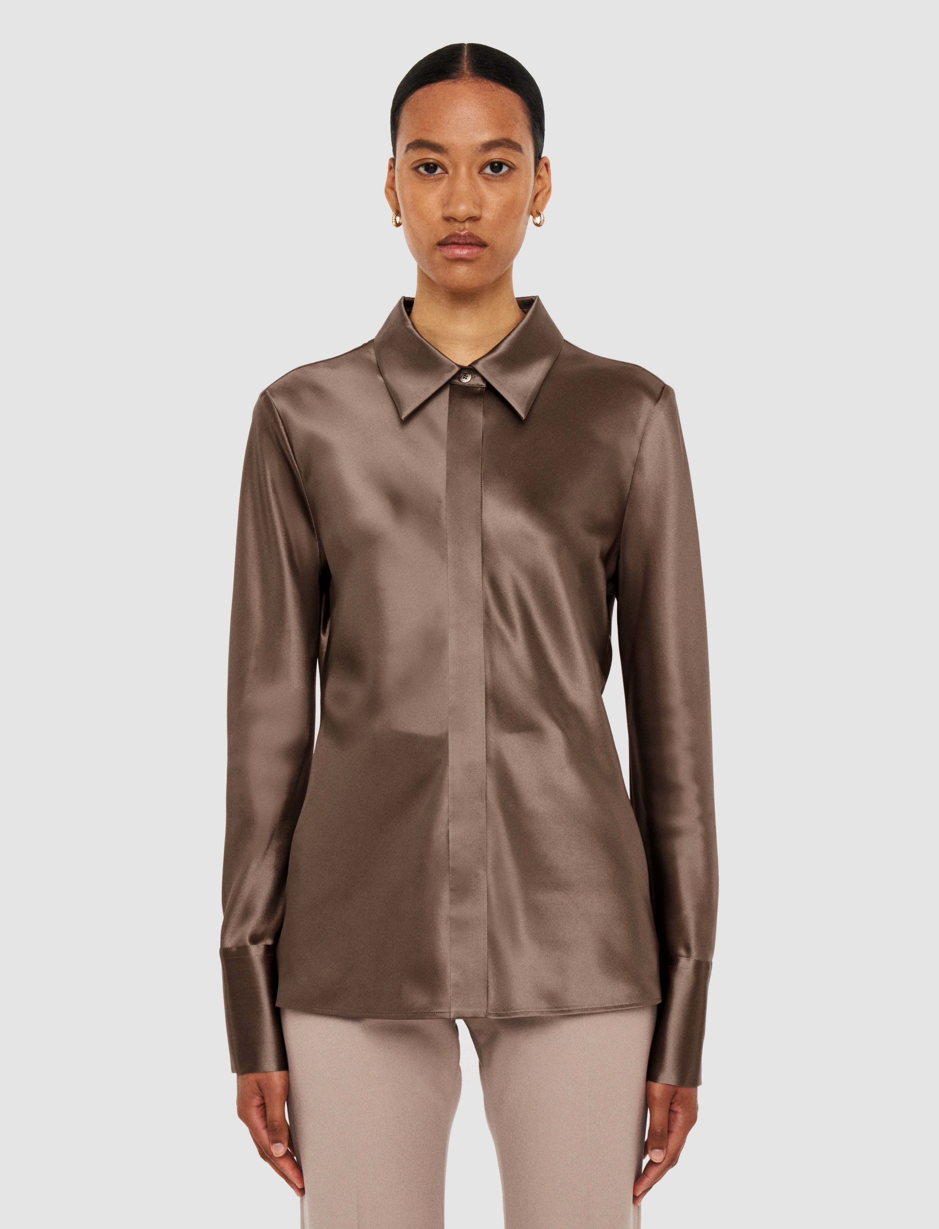 Brunel Silk Satin Blouse - 44 - Image 39