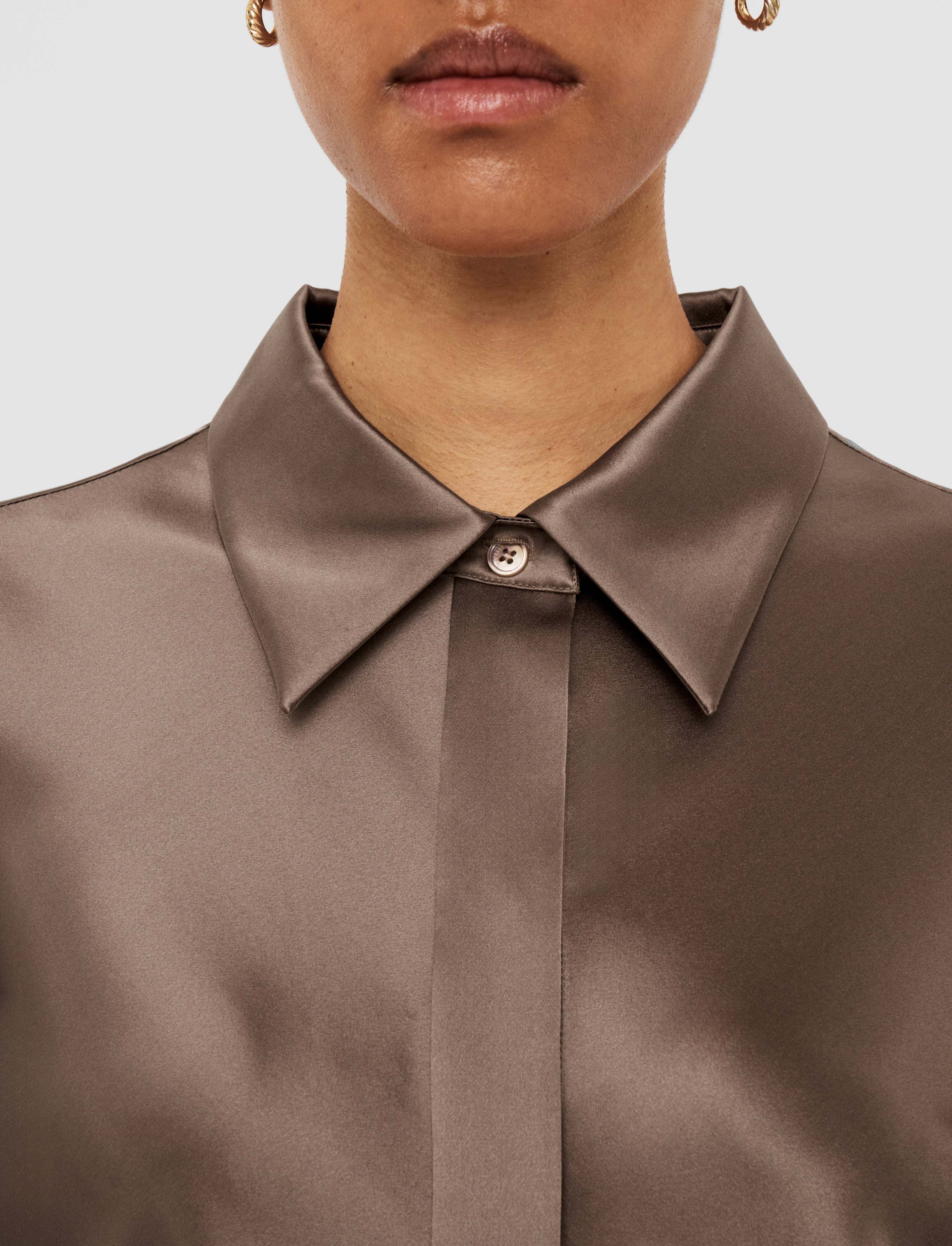 Brunel Silk Satin Blouse - 44 - Image 42